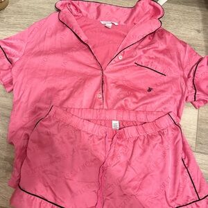 Victoria's Secret Pink Short Sleeve Pajama Set